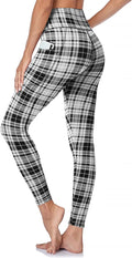 GAYHAY High Waisted Leggings for Women - Soft Opaque Slim Tummy Control Printed Pants for Running Cycling Yoga