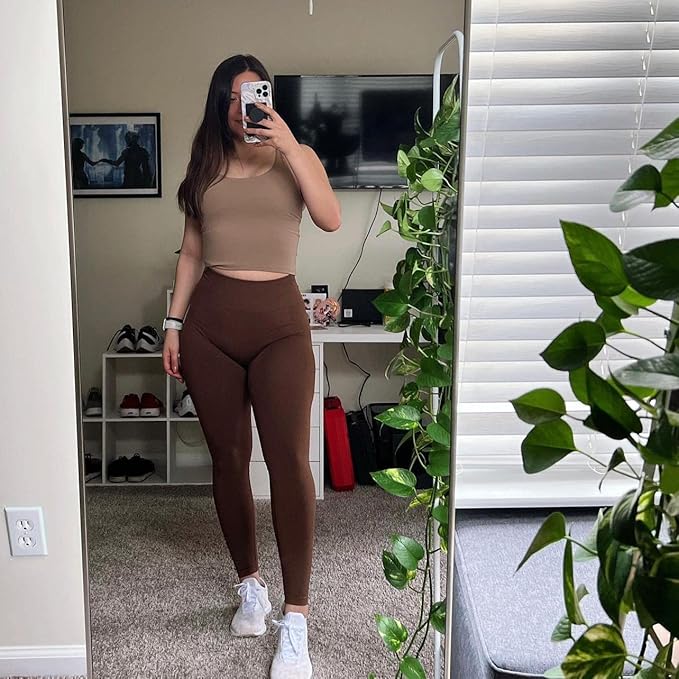 AUROLA Workout Leggings for Women Seamless Scrunch Tights Tummy Control Gym Fitness Girl Sport Active Yoga Pants