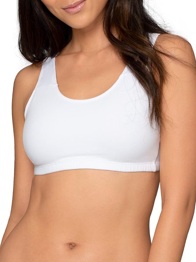 Fruit of the Loom Women's Cotton Tank Bra for Women - Ultimate Comfort & Breathable Fit