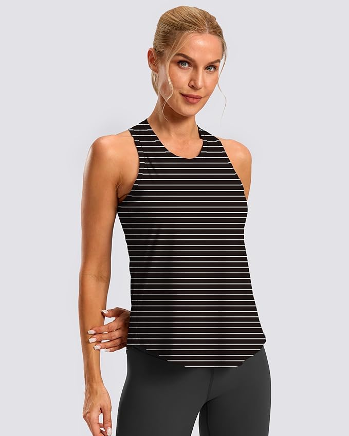 G Gradual Women's Workout Tank Tops Racerback Athletic Yoga Tops Loose Fit Sleeveless Running Gym Sports Shirts for Women