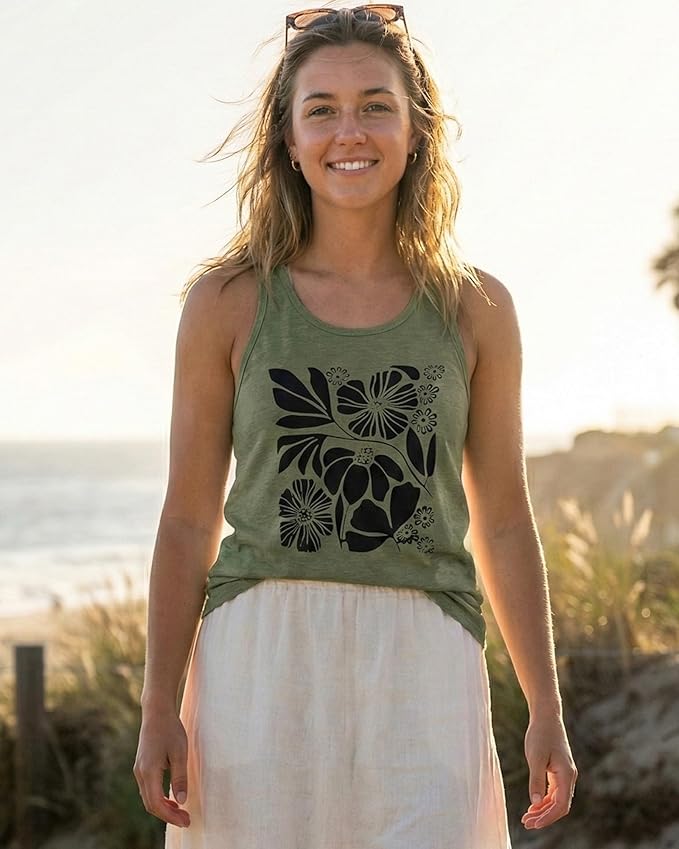 JILUVIN Tank Tops for Women Racerback Summer Sleeveless Casual Graphic Basic Top Shirts 2026