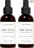 Muse Apothecary Room Ritual - Aromatic and Relaxing Room Mist, Infused with Natural Essential Oils - 4oz, Tonka Bean + Amber + Warm Cedarwood - 2 Pack