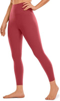 CRZ YOGA Brushed Naked Feeling Workout Leggings 25" - High Waisted Gym Compression Tummy Control Womens Yoga Pants