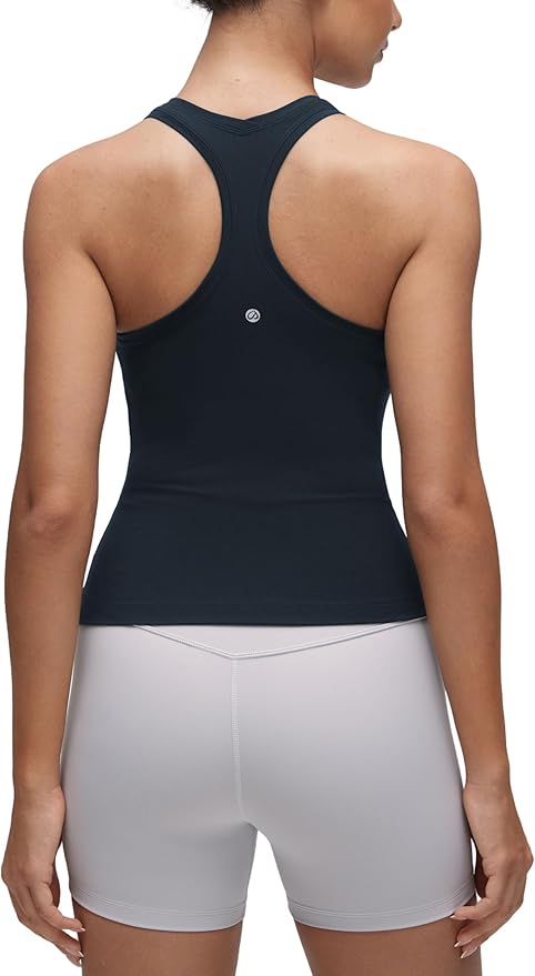 CRZ YOGA Butterluxe Racerback Tank Tops for Women - Yoga Workout Casual Gym Athletic Camisole Tight Sleeveless Shirts