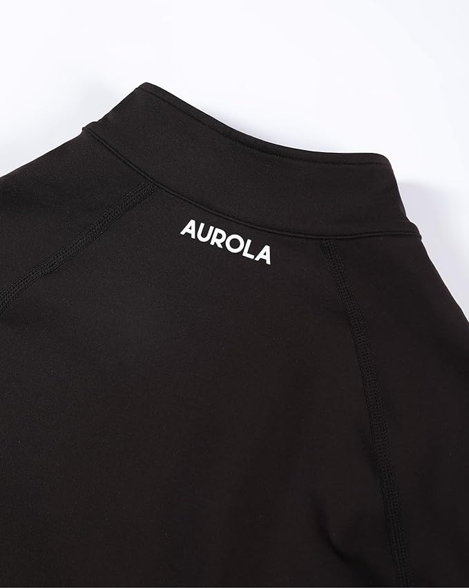 AUROLA Influence Athletic Workout Jacket for Women, Lightweight Slim Fit Full Zip Running Yoga Sports Jacket with Thumb Holes
