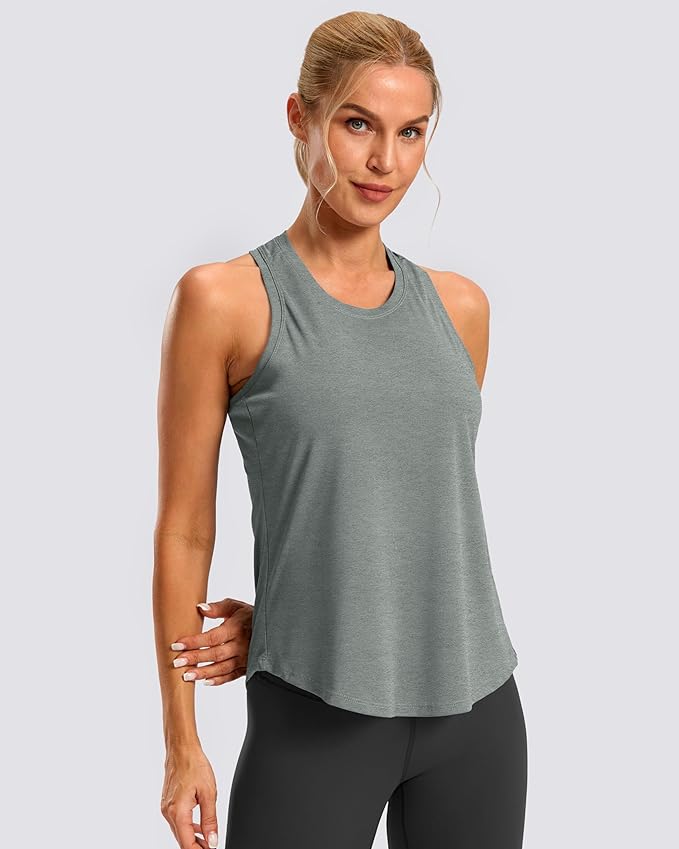 G Gradual Women's Workout Tank Tops Racerback Athletic Yoga Tops Loose Fit Sleeveless Running Gym Sports Shirts for Women