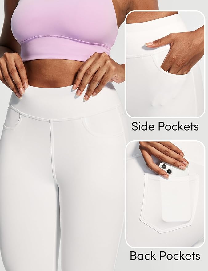 IUGA High Waist Yoga Pants with Pockets, Leggings for Women Tummy Control, Workout Leggings for Women 4 Way Stretch