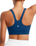 RUNNING GIRL Sports Bra for Women, Molded Cup High Impact Sports Bras for Women with Sewn in Pads