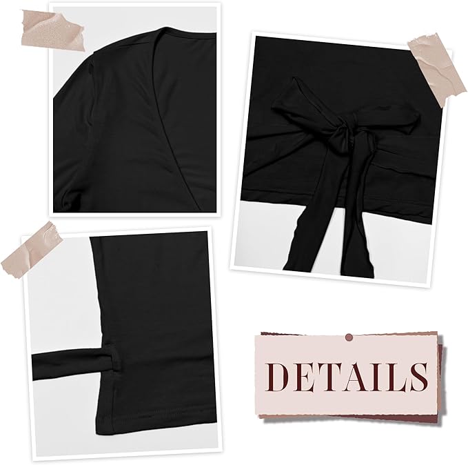Women Pilates Wrap Top Ballet Tie Workout Shirt Long Sleeve Cross Sexy Deep V Neck Yoga Coquette Blouses Y2k Active Gym