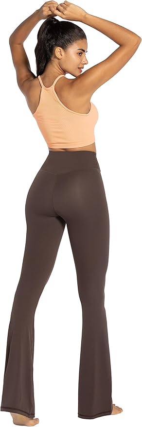 Sunzel Flare Leggings, Crossover Yoga Pants with Tummy Control, High-Waisted and Wide Leg