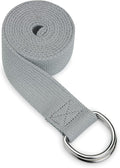 Gaiam Yoga Strap Premium Athletic Stretch Band with Adjustable Metal D-Ring Buckle Loop | Exercise & Fitness Stretching for Yoga, Pilates, Physical Therapy, Dance, Gym Workouts