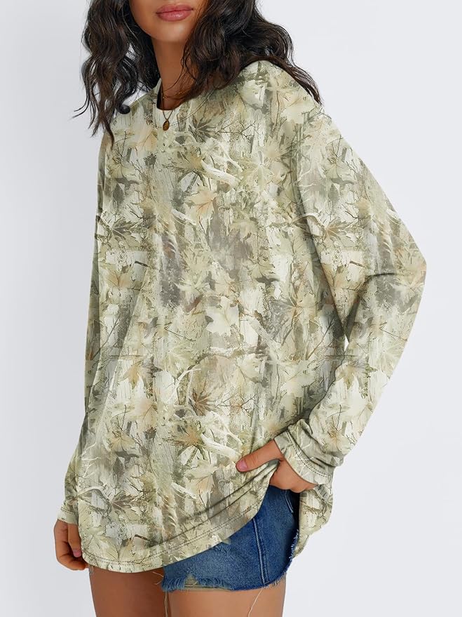 Trendy Queen Womens Spring Tops Oversized Long Sleeve T Shirts 2026 Basic Tee Fall Casual Workout Y2K Clothes