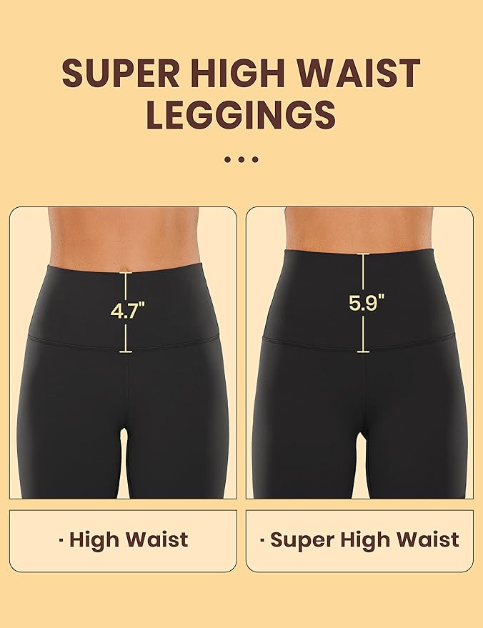 CRZ YOGA Butterluxe Super High Waist Leggings 28" - Full Length Buttery Soft Womens Yoga Pants Over Belly