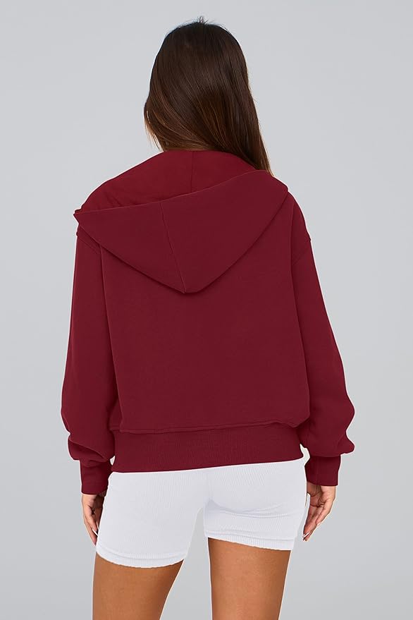 PRETTYGARDEN Hoodies for Women Sweatshirt Zip Up Hoodie Fall Fashion 2026 Trendy Long Sleeve Jackets Winter Clothing Outfits