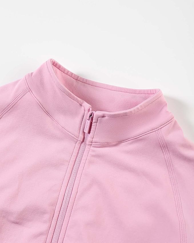 AUROLA Influence Athletic Workout Jacket for Women, Lightweight Slim Fit Full Zip Running Yoga Sports Jacket with Thumb Holes