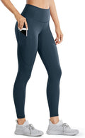 CRZ YOGA Naked Feeling Workout Leggings Pockets 25'' - High Waisted Womens Yoga Pants Running Tights