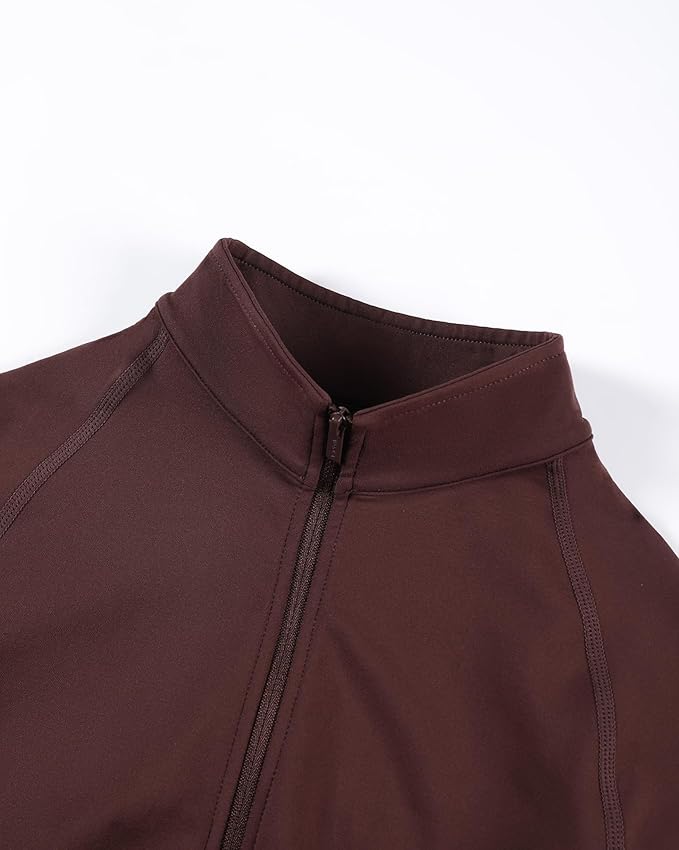 AUROLA Influence Athletic Workout Jacket for Women, Lightweight Slim Fit Full Zip Running Yoga Sports Jacket with Thumb Holes