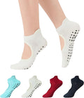 CoolMate Pilates Socks with Grips for Women, Yoga Socks, Crew Non Slip Women for Barre, Pilates Gifts for Women