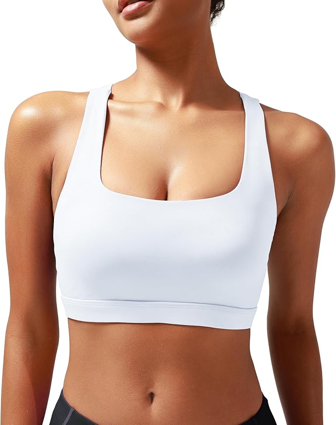 RUNNING GIRL Sports Bras for Women, Molded Cup High Impact Sports Bra Workout Bras for Women High Support Racerback