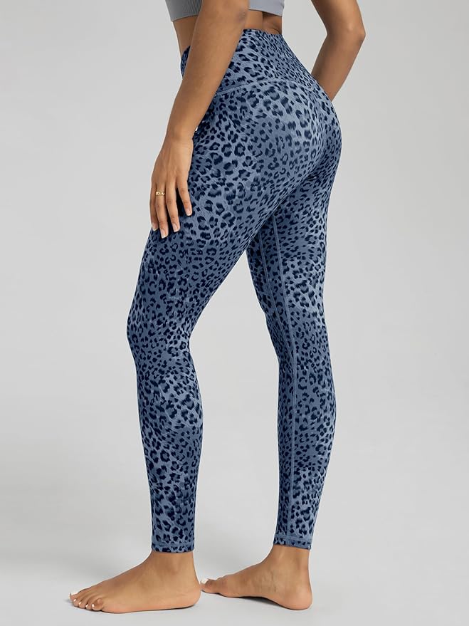 ODODOS Women's Cross Waist Yoga Leggings with Inner Pocket, 23"/25"/28" Gathered Crossover Workout Yoga Pants