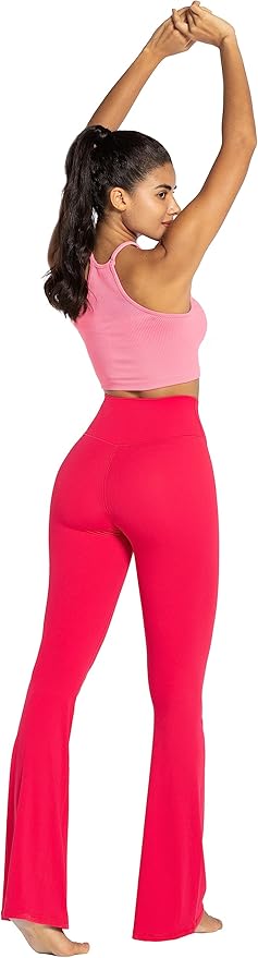 Sunzel Flare Leggings, Crossover Yoga Pants with Tummy Control, High-Waisted and Wide Leg