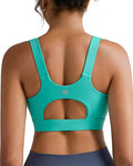 RUNNING GIRL High Impact Sports Bras for Women,Racerback Running Bra Workout Crop Tank Tops Longline Sports Bra Push up