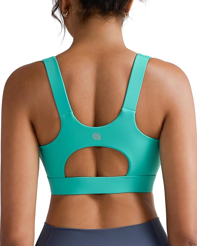 RUNNING GIRL High Impact Sports Bras for Women,Racerback Running Bra Workout Crop Tank Tops Longline Sports Bra Push up