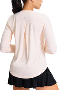 SANTINY Lightweight Long Sleeve Workout Tops for Women Breathable Gym Yoga Athletic Running Hiking Top UPF 50+ Sun Shirts