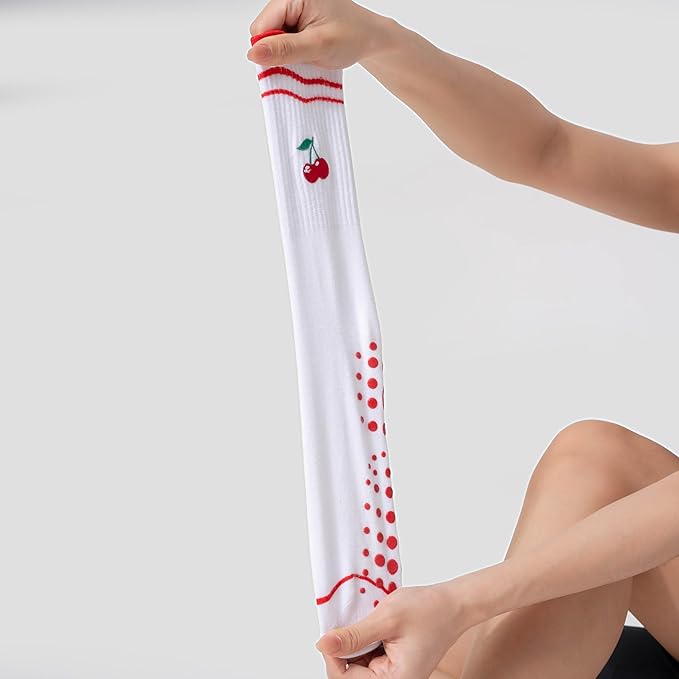 CoolMate Pilates Socks with Grips for Women, Yoga Socks, Crew Non Slip Women for Barre, Pilates Gifts for Women