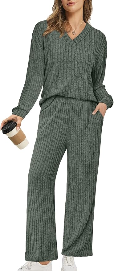 RUMIA Lounge Sets for Women 2026 Vacation Matching Track Suits Sweater Fall Outfits (S-2XL)