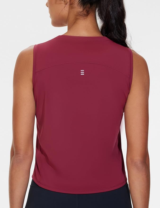 Dragon Fit Womens Ice Silk Workout Tank Tops Sleeveless Cropped Yoga Shirt for Running Gym Summer