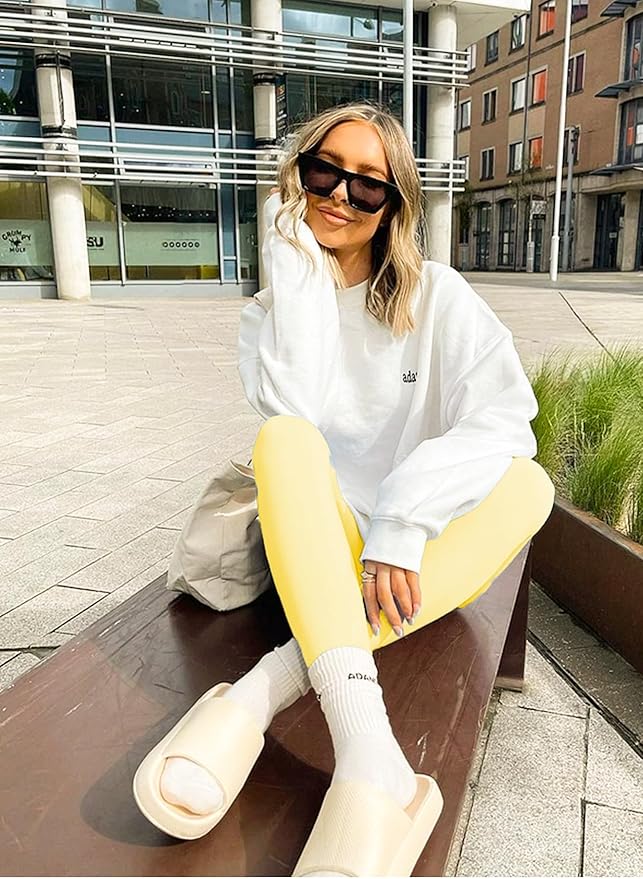 FULLSOFT Buttery Soft Leggings for Women - High Waisted Tummy Control No See Through Workout Yoga Cycling Tights Pants