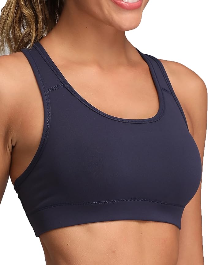 Oalka Women's Racerback Sports Fitness Support Workout Running Bras