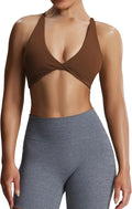 Aoxjox Women's Workout Sports Bras Fitness Metamorph Sienna Twist Bra Yoga Crop Tank