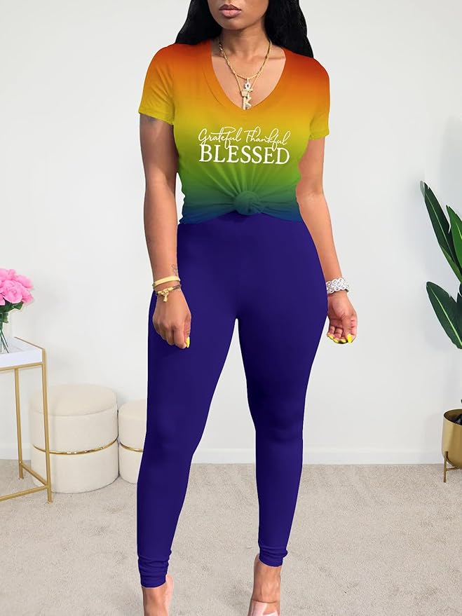 Lounge Sets for Women 2 Piece Summer Casual Jogger Workout Outfits Short Tops Long Pant Sweat suit leggings set