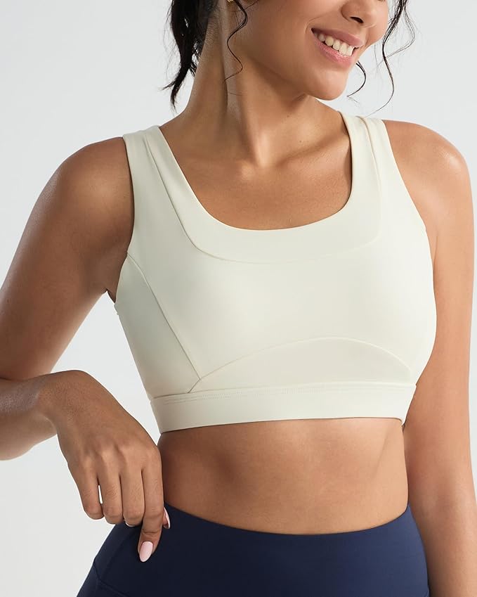 RUNNING GIRL Sports Bras for Women High Support,Molded Cup High Impact Sports Bra Racerback Workout Yoga Running Bra
