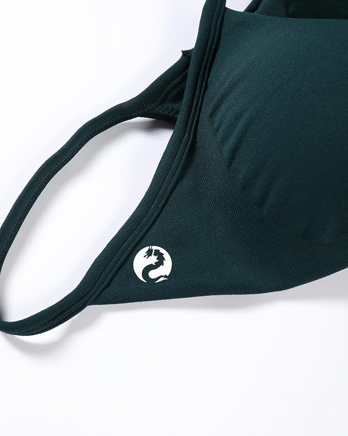 AUROLA Influence Strappy Bra Sports Bras for Women, Backless Padded Impact Strappy Bra Workout Gym Yoga with Removable Cups