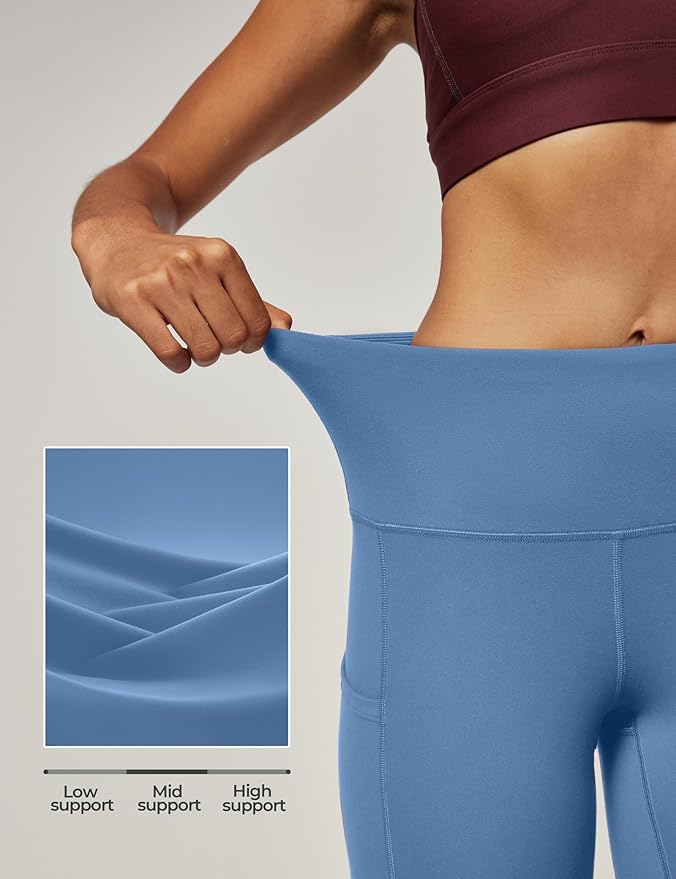 IUGA High Waist Yoga Pants with Pockets, Leggings for Women Tummy Control, Workout Leggings for Women 4 Way Stretch