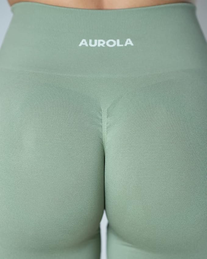 AUROLA Workout Leggings for Women Seamless Scrunch Tights Tummy Control Gym Fitness Girl Sport Active Yoga Pants