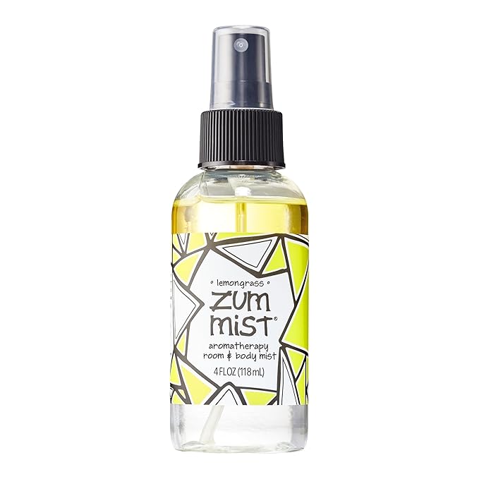 Indigo Wild Zum Mist Room & Body Spray - Aromatherapy Essential Oil Spray - Natural Body Mist & Room Spray - Lemongrass Scent - 4 fl oz