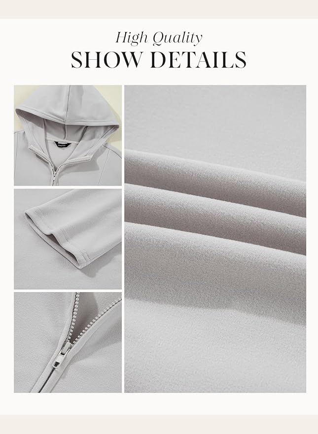Dokotoo Hoodies for Women Soft Fleece Half Zip Up Hoodie Long Sleeve Casual Pullover Oversized Sweatshirt Hooded Tops
