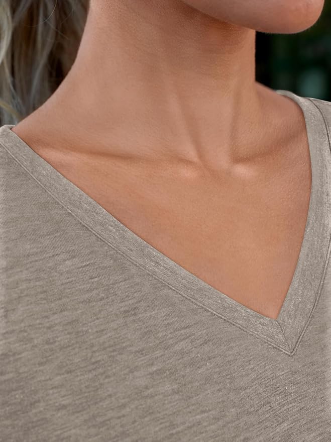 AUTOMET T-Shirts Short Sleeve V Neck Tees Tops for Women Fashion Trendy Lightweight Soft Casual Summer Outfits Clothes 2026