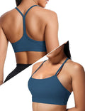 Buauty Sports Bra for Women, Y Back Light Support Workout Bra with Removable Pads for Yoga Pilates Gym