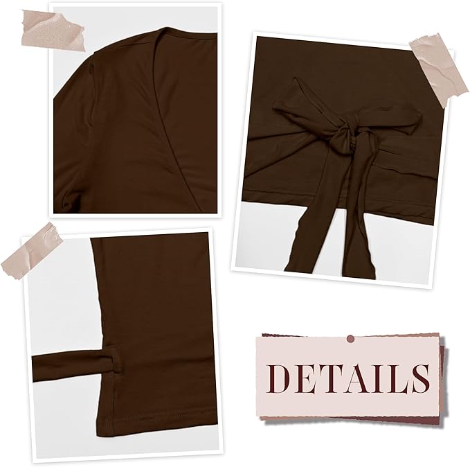 Women Pilates Wrap Top Ballet Tie Workout Shirt Long Sleeve Cross Sexy Deep V Neck Yoga Coquette Blouses Y2k Active Gym