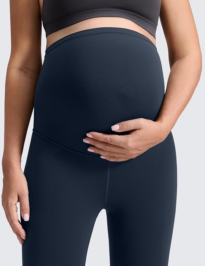 CRZ YOGA Butterluxe Maternity Leggings 25" - Over The Belly Buttery Soft Workout Activewear Yoga Womens Pregnancy Pants