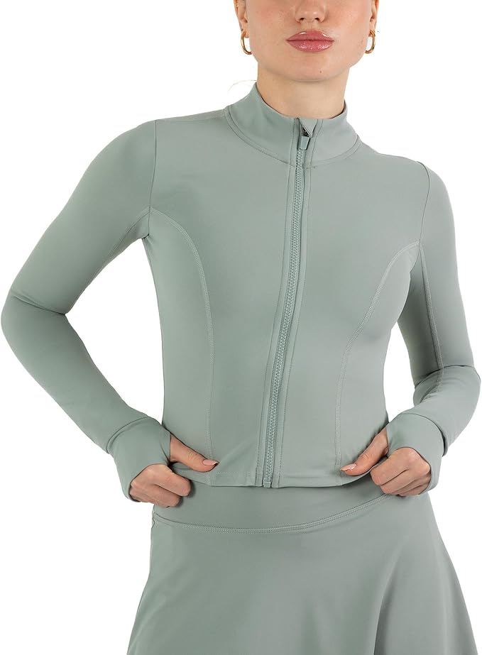 YITTY Active Women's Ultraluxe Full Zip Jacket, Athleisure, 4-Way-Stretch, Thumbholes