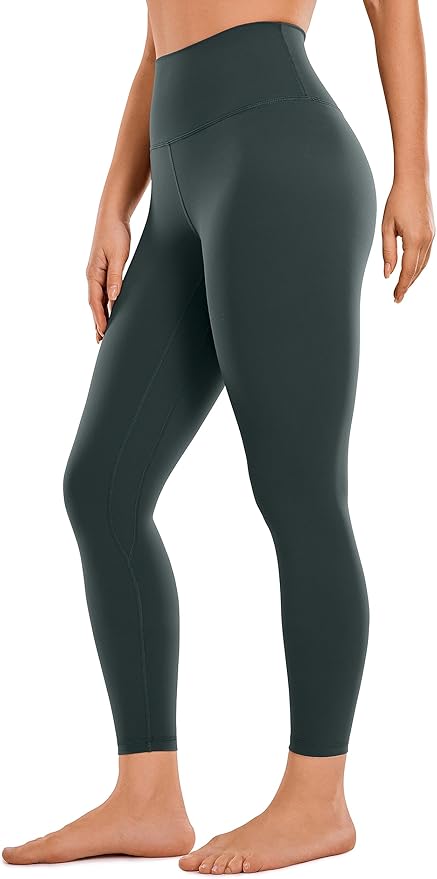 CRZ YOGA Brushed Naked Feeling Workout Leggings 25" - High Waisted Gym Compression Tummy Control Womens Yoga Pants