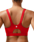 RUNNING GIRL Sports Bra for Women High Support, Molded Cup High Impact Sports Bras for Women with Sewn in Pads