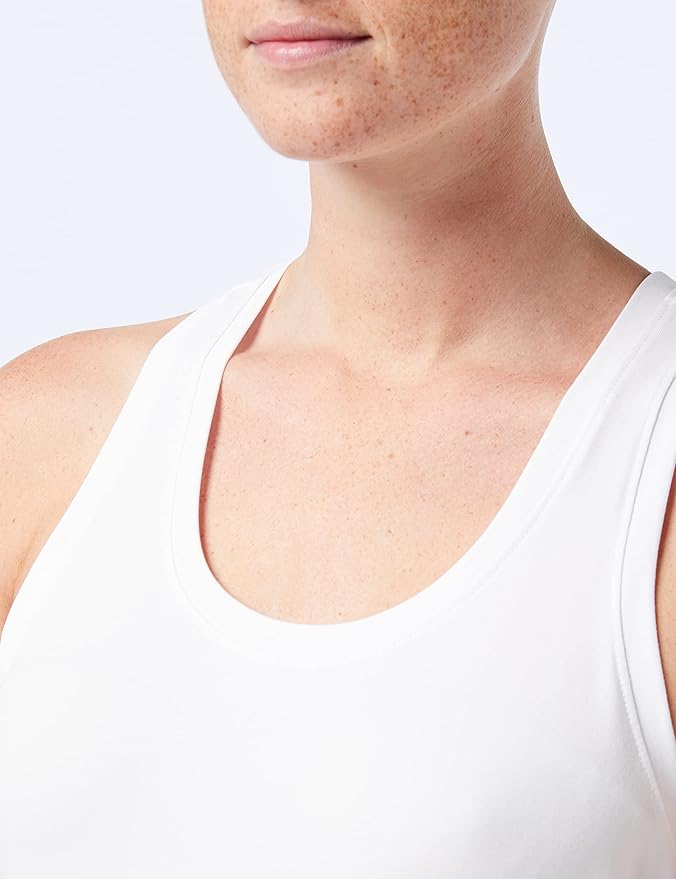 Amazon Essentials Women's Active Quick Dry Tech Stretch Racerback Scoop Neck Tank Top, Multipacks