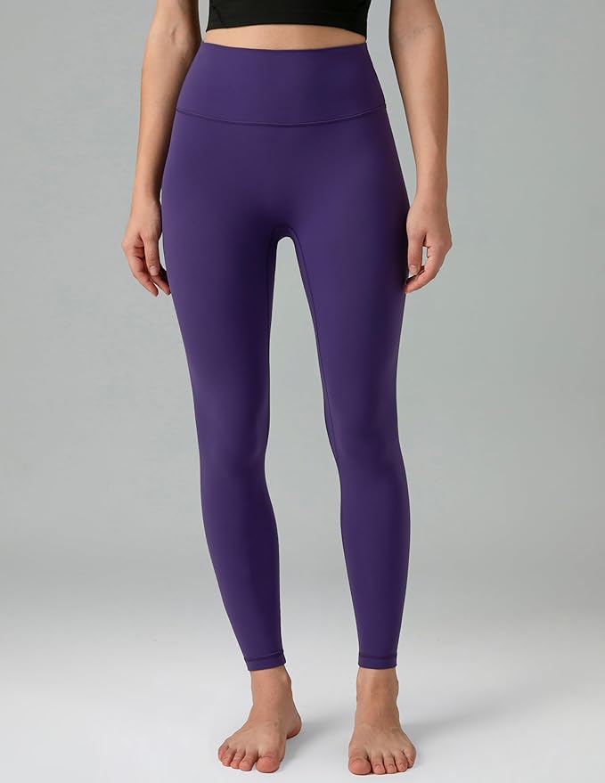 Colorfulkoala Dreamlux No Front Seam Leggings for Women 25"/28" Inseam, High Waisted Buttery Soft Yoga Pants